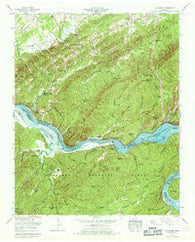 Tallassee Tennessee Historical topographic map, 1:24000 scale, 7.5 X 7.5 Minute, Year 1966