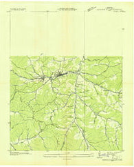 Tantrough Hollow Tennessee Historical topographic map, 1:24000 scale, 7.5 X 7.5 Minute, Year 1936