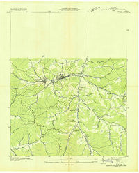 Tantrough Hollow Tennessee Historical topographic map, 1:24000 scale, 7.5 X 7.5 Minute, Year 1936