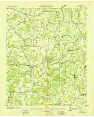 Tarpley Tennessee Historical topographic map, 1:24000 scale, 7.5 X 7.5 Minute, Year 1936