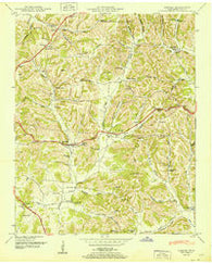 Tarpley Tennessee Historical topographic map, 1:24000 scale, 7.5 X 7.5 Minute, Year 1951
