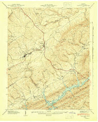 Tazewell Tennessee Historical topographic map, 1:24000 scale, 7.5 X 7.5 Minute, Year 1943