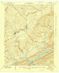 Tazewell Tennessee Historical topographic map, 1:24000 scale, 7.5 X 7.5 Minute, Year 1943