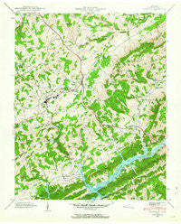 Tazewell Tennessee Historical topographic map, 1:24000 scale, 7.5 X 7.5 Minute, Year 1943