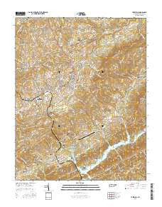 Tazewell Tennessee Current topographic map, 1:24000 scale, 7.5 X 7.5 Minute, Year 2016