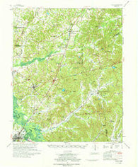 Teague Tennessee Historical topographic map, 1:62500 scale, 15 X 15 Minute, Year 1971