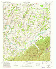Telford Tennessee Historical topographic map, 1:24000 scale, 7.5 X 7.5 Minute, Year 1939