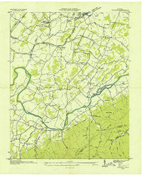 Telford Tennessee Historical topographic map, 1:24000 scale, 7.5 X 7.5 Minute, Year 1936