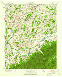 Telford Tennessee Historical topographic map, 1:24000 scale, 7.5 X 7.5 Minute, Year 1939