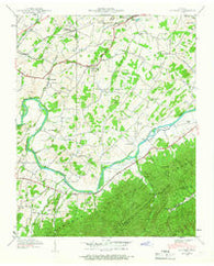 Telford Tennessee Historical topographic map, 1:24000 scale, 7.5 X 7.5 Minute, Year 1939