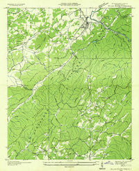 Tellico Plains Tennessee Historical topographic map, 1:24000 scale, 7.5 X 7.5 Minute, Year 1934