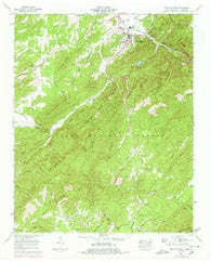 Tellico Plains Tennessee Historical topographic map, 1:24000 scale, 7.5 X 7.5 Minute, Year 1957