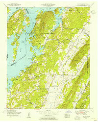 Ten Mile Tennessee Historical topographic map, 1:24000 scale, 7.5 X 7.5 Minute, Year 1952