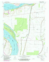 Tennemo Tennessee Historical topographic map, 1:24000 scale, 7.5 X 7.5 Minute, Year 1971