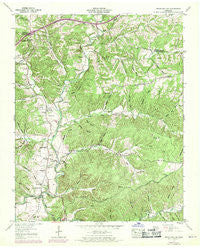 Texas Hollow Tennessee Historical topographic map, 1:24000 scale, 7.5 X 7.5 Minute, Year 1952