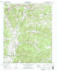 Texas Hollow Tennessee Historical topographic map, 1:24000 scale, 7.5 X 7.5 Minute, Year 1952
