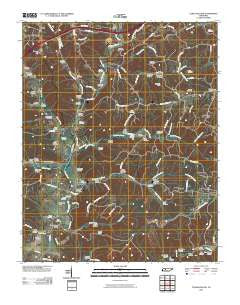 Texas Hollow Tennessee Historical topographic map, 1:24000 scale, 7.5 X 7.5 Minute, Year 2010
