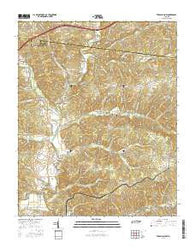 Texas Hollow Tennessee Current topographic map, 1:24000 scale, 7.5 X 7.5 Minute, Year 2016
