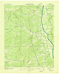 Tharpe Tennessee Historical topographic map, 1:24000 scale, 7.5 X 7.5 Minute, Year 1936