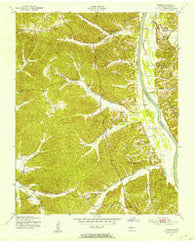 Tharpe Tennessee Historical topographic map, 1:24000 scale, 7.5 X 7.5 Minute, Year 1951