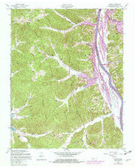 Tharpe Tennessee Historical topographic map, 1:24000 scale, 7.5 X 7.5 Minute, Year 1957