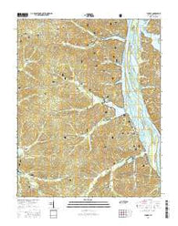 Tharpe Tennessee Current topographic map, 1:24000 scale, 7.5 X 7.5 Minute, Year 2016