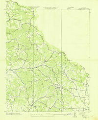 Theta Tennessee Historical topographic map, 1:24000 scale, 7.5 X 7.5 Minute, Year 1936