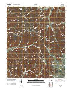 Theta Tennessee Historical topographic map, 1:24000 scale, 7.5 X 7.5 Minute, Year 2010