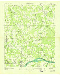 Thurman Tennessee Historical topographic map, 1:24000 scale, 7.5 X 7.5 Minute, Year 1936