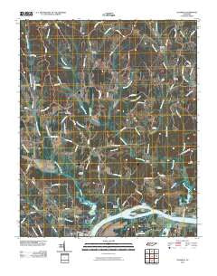 Thurman Tennessee Historical topographic map, 1:24000 scale, 7.5 X 7.5 Minute, Year 2010