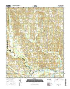 Thurman Tennessee Current topographic map, 1:24000 scale, 7.5 X 7.5 Minute, Year 2016