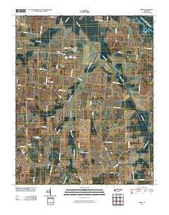 Tibbs Tennessee Historical topographic map, 1:24000 scale, 7.5 X 7.5 Minute, Year 2010