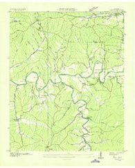 Topsy Tennessee Historical topographic map, 1:24000 scale, 7.5 X 7.5 Minute, Year 1936