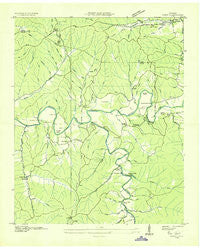 Topsy Tennessee Historical topographic map, 1:24000 scale, 7.5 X 7.5 Minute, Year 1936