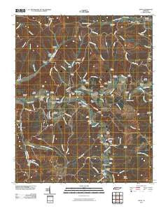 Topsy Tennessee Historical topographic map, 1:24000 scale, 7.5 X 7.5 Minute, Year 2010