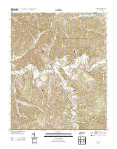 Topsy Tennessee Historical topographic map, 1:24000 scale, 7.5 X 7.5 Minute, Year 2013