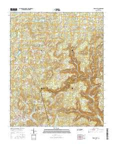Tracy City Tennessee Current topographic map, 1:24000 scale, 7.5 X 7.5 Minute, Year 2016