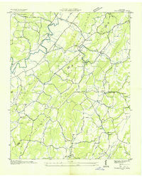 Tranquillity Tennessee Historical topographic map, 1:24000 scale, 7.5 X 7.5 Minute, Year 1936