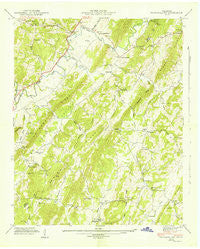 Tranquillity Tennessee Historical topographic map, 1:24000 scale, 7.5 X 7.5 Minute, Year 1942
