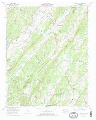Tranquillity Tennessee Historical topographic map, 1:24000 scale, 7.5 X 7.5 Minute, Year 1973