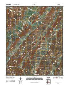 Tranquillity Tennessee Historical topographic map, 1:24000 scale, 7.5 X 7.5 Minute, Year 2010
