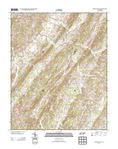 Tranquillity Tennessee Historical topographic map, 1:24000 scale, 7.5 X 7.5 Minute, Year 2013