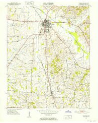 Trenton Tennessee Historical topographic map, 1:24000 scale, 7.5 X 7.5 Minute, Year 1951