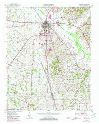 Trenton Tennessee Historical topographic map, 1:24000 scale, 7.5 X 7.5 Minute, Year 1951