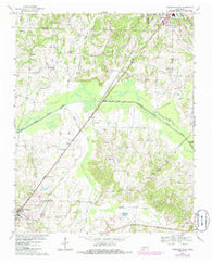 Trezevant East Tennessee Historical topographic map, 1:24000 scale, 7.5 X 7.5 Minute, Year 1967