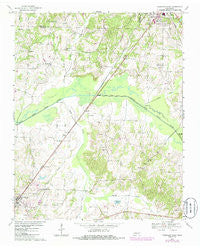 Trezevant East Tennessee Historical topographic map, 1:24000 scale, 7.5 X 7.5 Minute, Year 1967