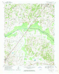 Trezevant East Tennessee Historical topographic map, 1:24000 scale, 7.5 X 7.5 Minute, Year 1967