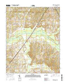 Trezevant East Tennessee Current topographic map, 1:24000 scale, 7.5 X 7.5 Minute, Year 2016
