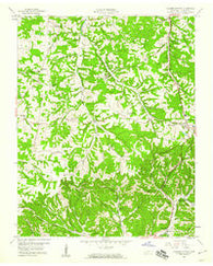 Turners Station Tennessee Historical topographic map, 1:24000 scale, 7.5 X 7.5 Minute, Year 1958