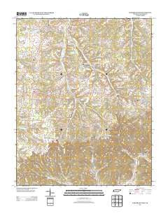 Turners Station Tennessee Historical topographic map, 1:24000 scale, 7.5 X 7.5 Minute, Year 2013